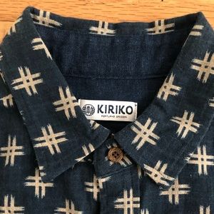 Kiriko Long Sleeve Button Down Shirt | Indigo